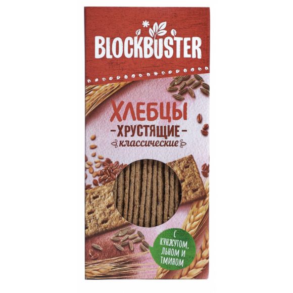 Хлебцы Blockbuster кунжут,лен,тмин 130г