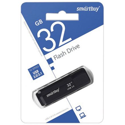 Флеш-диск 32 GB SMARTBUY Dock USB 3.0, черный, SB32GBDK-K3 Флеш-диск 32 GB SMARTBUY Dock USB 3.0, черный, SB32GBDK-K3