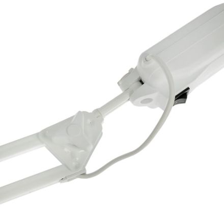 Настольная лампа светильник Дельта на струбцине, ЛЮМИНЕСЦЕНТНАЯ, цоколь 2G7, 11 Вт, белый Настольная лампа светильник Дельта на струбцине, ЛЮМИНЕСЦЕНТНАЯ, цоколь 2G7, 11 Вт, белый