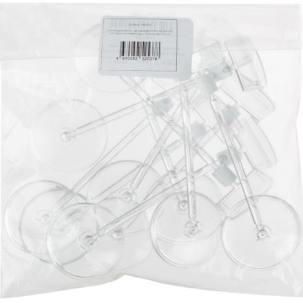 Ценникодержатель на круглой подставке со штангой, выс.10см, ш.38мм,10шт/уп