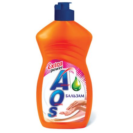 Средство для мытья посуды 450 мл, AOS "Бальзам", 1110-3 Средство для мытья посуды 450 мл, AOS "Бальзам", 1110-3