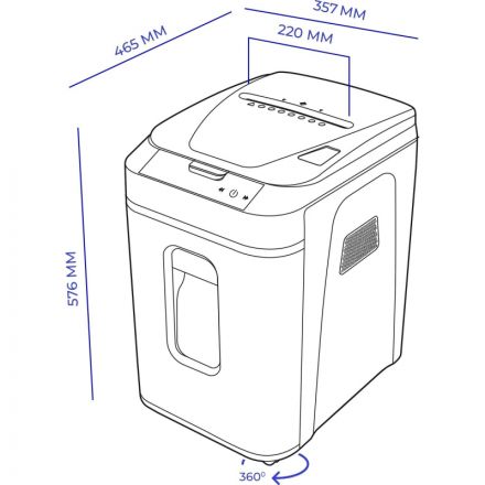 Шредер (уничтожитель) ГЕЛЕОС АП40-5, 5 ур.секр., 1,9х12мм, 12 лист, 37л Шредер (уничтожитель) ГЕЛЕОС АП40-5, 5 ур.секр., 1,9х12мм, 12 лист, 37л