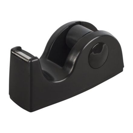 Диспенсер для клейкой ленты BRAUBERG настольный, утяжеленный, средний, черный, 11,8х5х5 см, 440142 Диспенсер для клейкой ленты BRAUBERG настольный, утяжеленный, средний, черный, 11,8х5х5 см, 440142