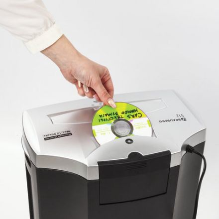 Уничтожитель (шредер) BRAUBERG S12, 4 уровень секретности, фрагменты 4х35 мм, 12 листов, корзина 25 литров, 531774
