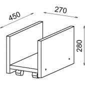 Подставка Avance под системный блок 6Т.010 270х450х280 венге Подставка Avance под системный блок 6Т.010 270х450х280 венге