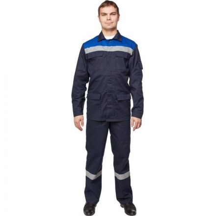 Костюм рабочий летний муж л05-КБР син (р.44-46) 158-164 (Арсенал-СП) Костюм рабочий летний муж л05-КБР син (р.44-46) 158-164 (Арсенал-СП)