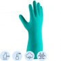 Перчатки нитриловые с хлопковым напылением JetaSafety JN711 цв.зеленый р.XL Перчатки нитриловые с хлопковым напылением JetaSafety JN711 цв.зеленый р.XL