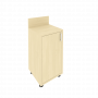 Light Тумба (узкая) с полкой и бортиком С-ТУ-40 (R) Клён 400*400*750