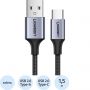 Кабель UGREEN US288 (60127)USB-A to USB-C Nickel Plat.Alum.Braid 1,5м черн Кабель UGREEN US288 (60127)USB-A to USB-C Nickel Plat.Alum.Braid 1,5м черн
