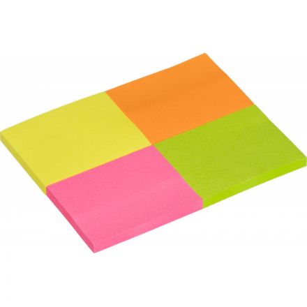 Стикеры Kores 40x50 мм неоновые 4 цвета (4 блока по 50 листов) Стикеры Kores 40x50 мм неоновые 4 цвета (4 блока по 50 листов)