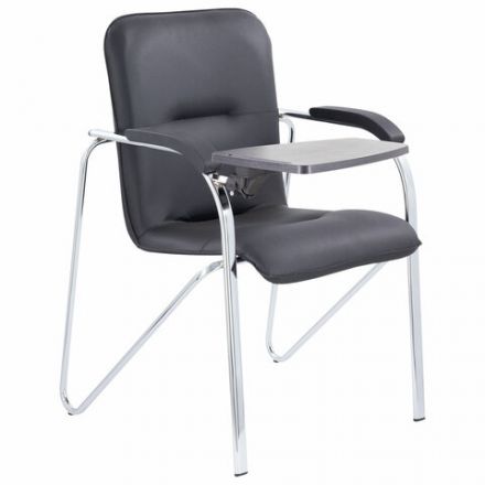 Кресло со столом BRABIX "Samba CF-108 BOX-2", хром каркас, кожзам черный, разобрано, 533218 Кресло со столом BRABIX "Samba CF-108 BOX-2", хром каркас, кожзам черный, разобрано, 533218