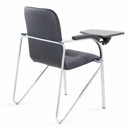 Кресло со столом BRABIX "Samba CF-108 BOX-2", хром каркас, кожзам черный, разобрано, 533218 Кресло со столом BRABIX "Samba CF-108 BOX-2", хром каркас, кожзам черный, разобрано, 533218