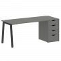 Home Office Стол письменный VR.SP-3-178.4.A Металлик/Антрацит металл 1780*720*750 Home Office Стол письменный VR.SP-3-178.4.A Металлик/Антрацит металл 1780*720*750