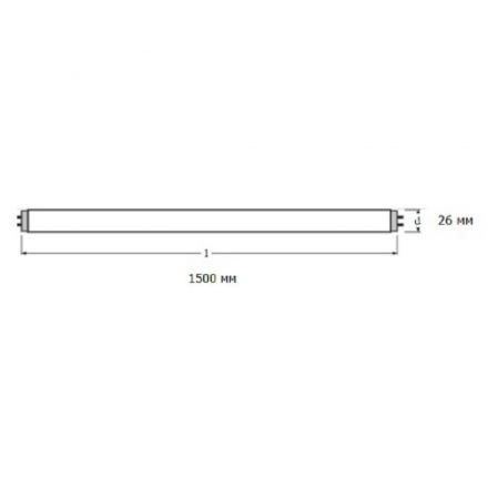 Лампа люминесцентная Osram L 58W/765 G13 6400К хол.дневн. 25шт/уп Лампа люминесцентная Osram L 58W/765 G13 6400К хол.дневн. 25шт/уп
