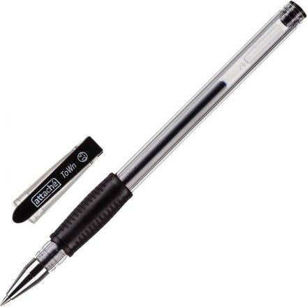 Ручка гелевая Attache Town черная (толщина линии 0.5 мм)