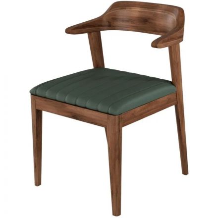 Стул Hordy орех темный/экокожа Grey Green Стул Hordy орех темный/экокожа Grey Green