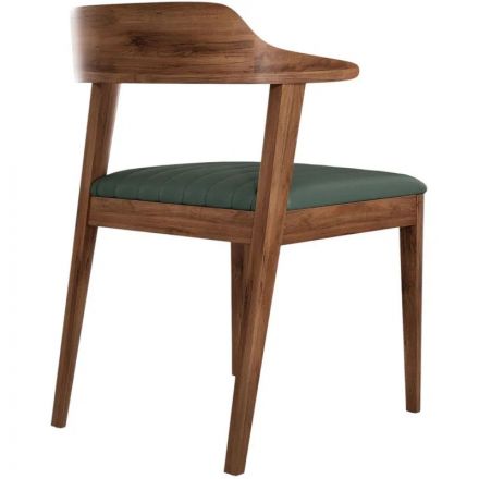 Стул Hordy орех темный/экокожа Grey Green Стул Hordy орех темный/экокожа Grey Green