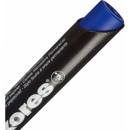 Маркер перманентный Kores 20933 синий (толщина линии 1.5-3 мм)