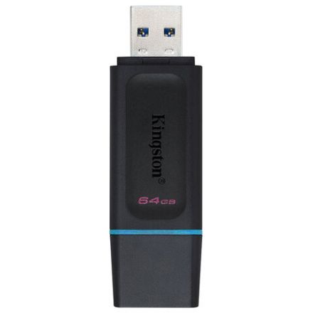 Флеш-диск 64 GB KINGSTON DataTraveler Exodia, разъем USB 3.2, черный/бирюзовый, DTX/64GB Флеш-диск 64 GB KINGSTON DataTraveler Exodia, разъем USB 3.2, черный/бирюзовый, DTX/64GB