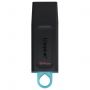 Флеш-диск 64 GB KINGSTON DataTraveler Exodia, разъем USB 3.2, черный/бирюзовый, DTX/64GB