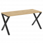 Loft Стол рабочий VR.L-SRX-4.7 Тиквуд светлый/Чёрный металл 1580*720*750