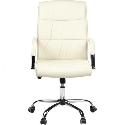 Кресло BN_SH_EChair-509 TPU к/з бежевый хром Кресло BN_SH_EChair-509 TPU к/з бежевый хром