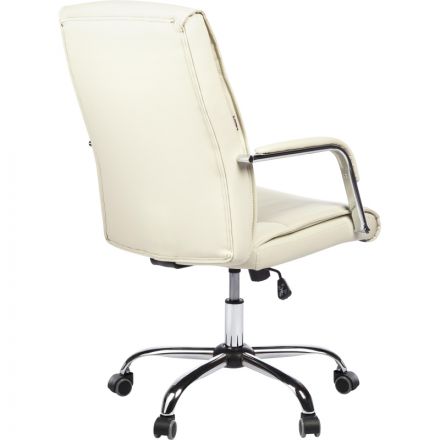 Кресло BN_SH_EChair-509 TPU к/з бежевый хром Кресло BN_SH_EChair-509 TPU к/з бежевый хром