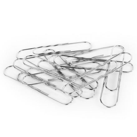 Скрепки большие 78 мм, STAFF, оцинкованные, гофрированные, 50 шт., в картонной коробке, 270449 Скрепки большие 78 мм, STAFF, оцинкованные, гофрированные, 50 шт., в картонной коробке, 270449