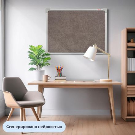 Доска Софтборд текст.60х90 Комус серый агат Доска Софтборд текст.60х90 Комус серый агат