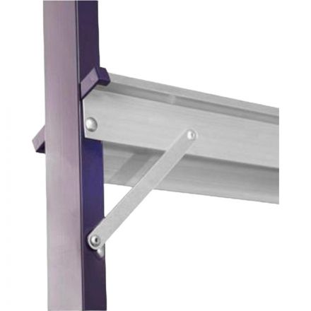 Стремянка Алюмет двухсторонняя стальная с алюмин. ступенями 4 ст. MD8204