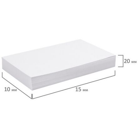 Блок для записей BESTAR непроклеенный, блок 15х10 см, 200 листов, белый, белизна 90-92%, 123004 Блок для записей BESTAR непроклеенный, блок 15х10 см, 200 листов, белый, белизна 90-92%, 123004