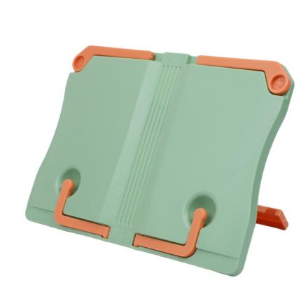 Подставка для книг, регулир. наклон, пластик, зеленая
