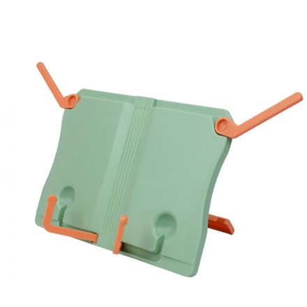 Подставка для книг, регулир. наклон, пластик, зеленая
