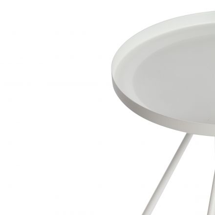 Столик журнальный GLAND, металл, 40*40*45см, белый Столик журнальный GLAND, металл, 40*40*45см, белый