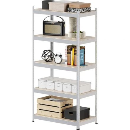 Стеллаж металлический FL_HIT BOARD 912х1824х500/5 полок МДФ, оцинкованный Стеллаж металлический FL_HIT BOARD 912х1824х500/5 полок МДФ, оцинкованный