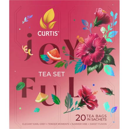 Чай Curtis Joyful Tea Set ассорти 4 вкуса 20 сашет Чай Curtis Joyful Tea Set ассорти 4 вкуса 20 сашет