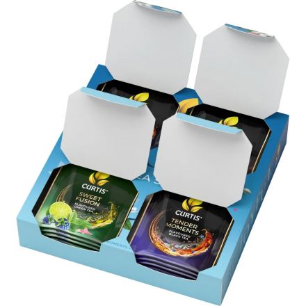 Чай Curtis Joyful Tea Set ассорти 4 вкуса 20 сашет Чай Curtis Joyful Tea Set ассорти 4 вкуса 20 сашет