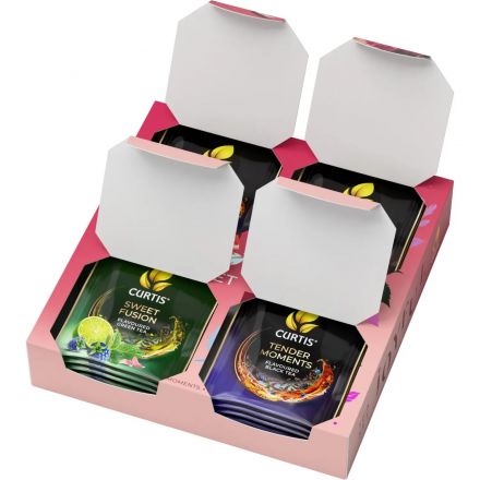 Чай Curtis Joyful Tea Set ассорти 4 вкуса 20 сашет Чай Curtis Joyful Tea Set ассорти 4 вкуса 20 сашет