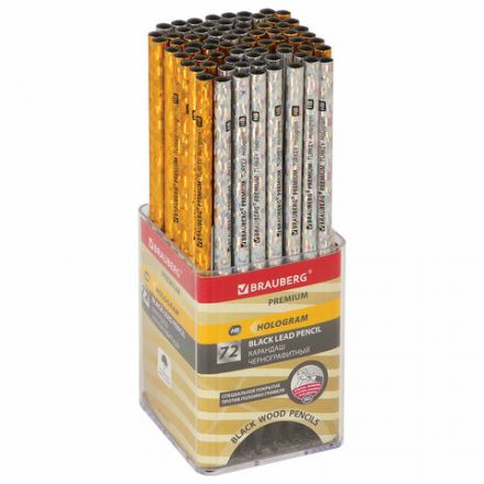 Карандаш чернографитный BRAUBERG "PREMIUM TURKEY", 1 шт., "Hologram", НВ, ассорти, дисплей, 181571 Карандаш чернографитный BRAUBERG "PREMIUM TURKEY", 1 шт., "Hologram", НВ, ассорти, дисплей, 181571