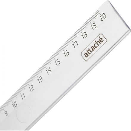 Линейка 20см Attache пластик прозрачный цвет Линейка 20см Attache пластик прозрачный цвет