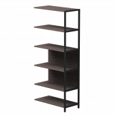 Полустеллаж металлический высокий Everprof EVO 805х385x1840 Дуб Пасадена/Черный