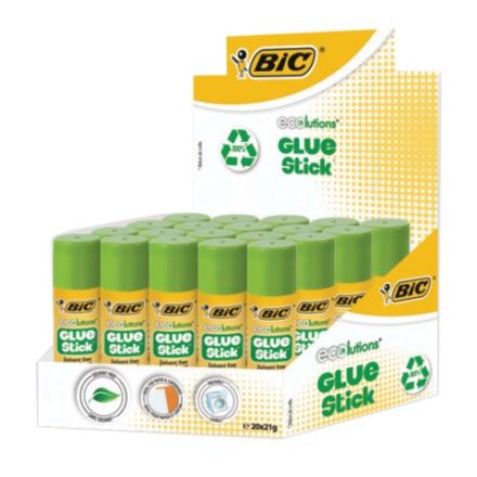 Клей-карандаш BIC "ECOlutions", 21 г, 8923452 Клей-карандаш BIC "ECOlutions", 21 г, 8923452