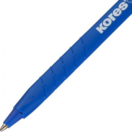 Ручка шариковая неавтомат. KORES K0R-M SuperSlide 0,5син,масл,рез.кор Ручка шариковая неавтомат. KORES K0R-M SuperSlide 0,5син,масл,рез.кор