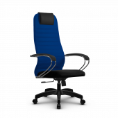 Кресло Метта SU-BK-10 синее/черное Pl