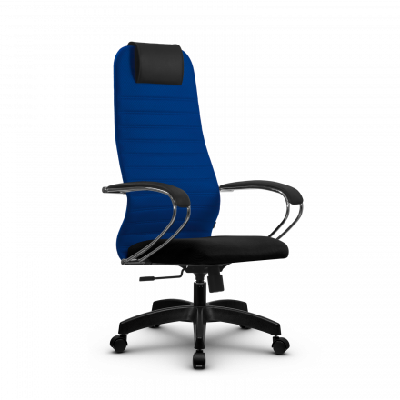 Кресло Метта SU-BK-10 синее/черное Pl