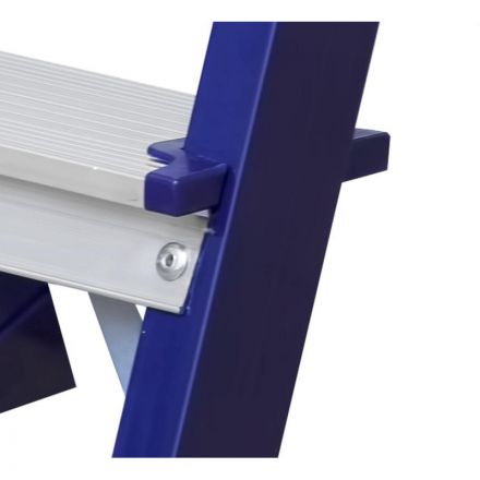 Стремянка Алюмет двухсторонняя стальная с алюмин. ступенями 2 ст. MD8202