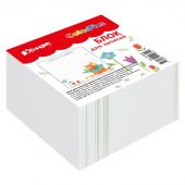 Блок для записей Комус Класс 90х90х50 мм, Colorpics, линовка 100г, склейка Блок для записей Комус Класс 90х90х50 мм, Colorpics, линовка 100г, склейка