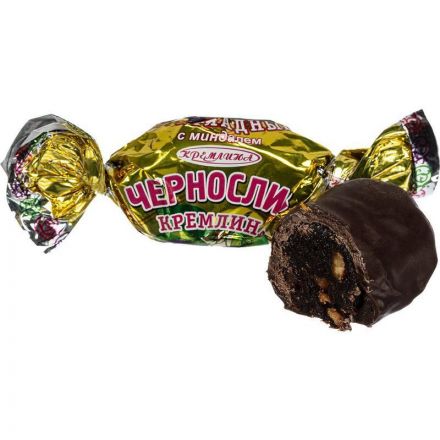 Конфеты шоколадные Кремлина чернослив в шоколаде с миндалем, 1кг