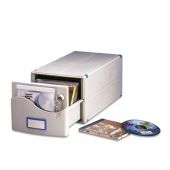 Бокс для CD/DVD дисков на 30 шт, замок, ProfiOffice, сер, МВ-30SL