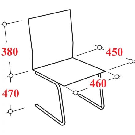 Конференц-стул Silwia на полозьях черный (искусственная кожа/металл хромированный) Конференц-стул Silwia на полозьях черный (искусственная кожа/металл хромированный)